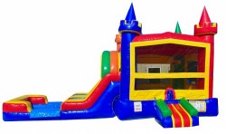 EZ20Rainbow20Castle20Bounce20House20Combo20Rental20Tulsa20 1 EZ Rainbow Castle Water Combo