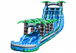 blue20tropical20waterfall20water20slide20rental20tulsa20ok 1 22ft Blue Tropical Waterfall Water Slide