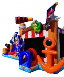 pirate20bounce20house20combo20party20rental20tulsa20oklahom 1 Pirate Combo (Wet)