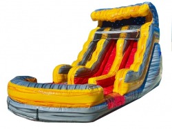 volcanic20splash20water20slide20rental20tulsa20oklahoma 8435 1 15ft Volcanic Splash Double Lane Water Slide